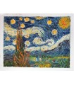 Starry night - Impressionist painting - Oil on canvas