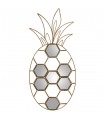 Pineapple golden metal mirror (metal: iron)